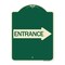 Signmission Right Arrow Entrance Heavy-Gauge Aluminum Architectural Sign, 24" H, G-1824-24234 A-DES-G-1824-24234 - alternate 1